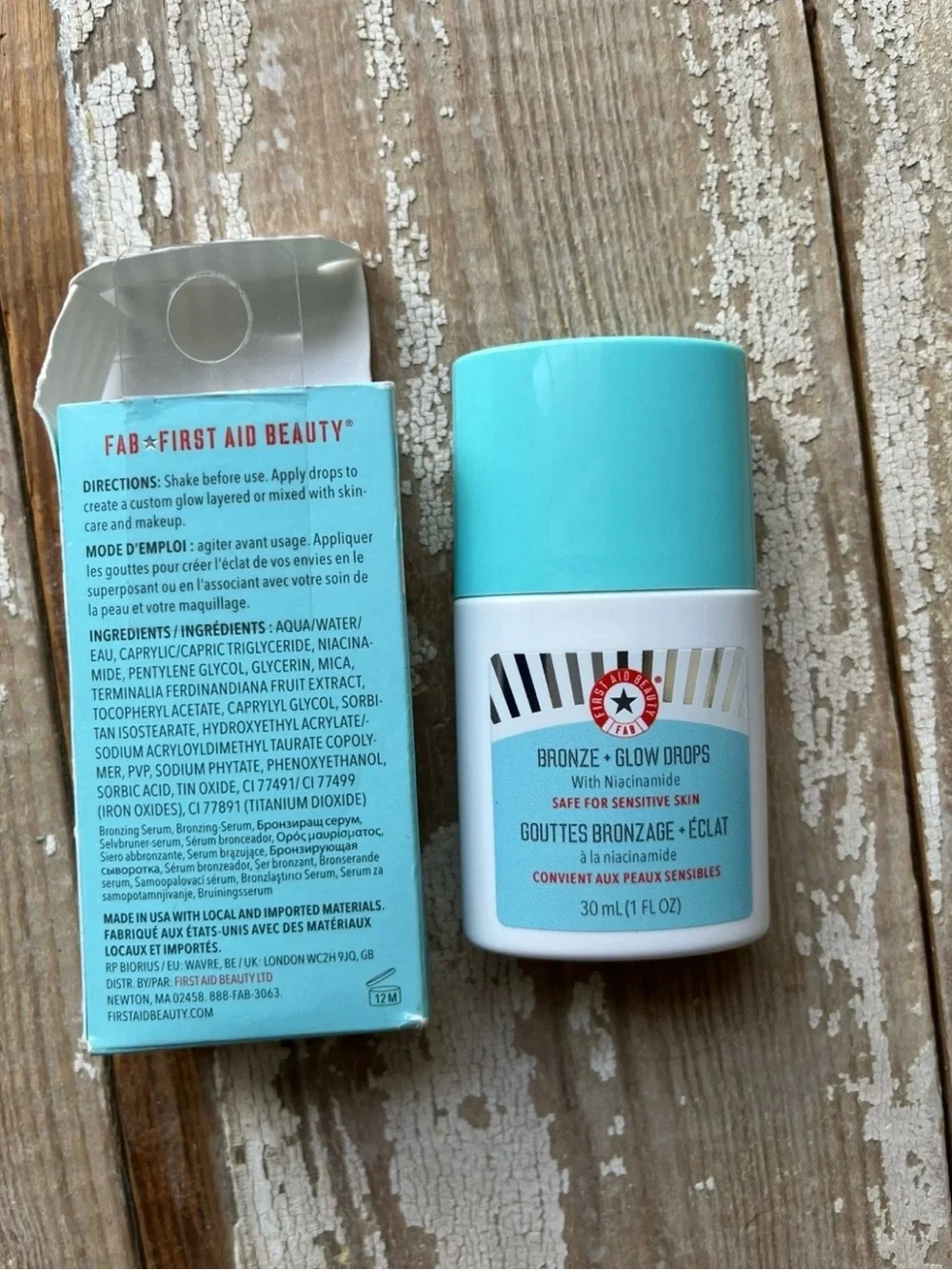First Aid Beauty Bronze + Glow Tinted Face Drops - Hydrating Bronze Glow
